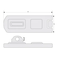 Abus Schieberiegel 300/100 mm