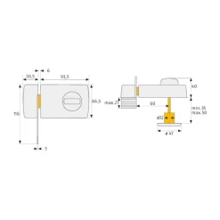 Abus Türzusatzschloss 2130 B