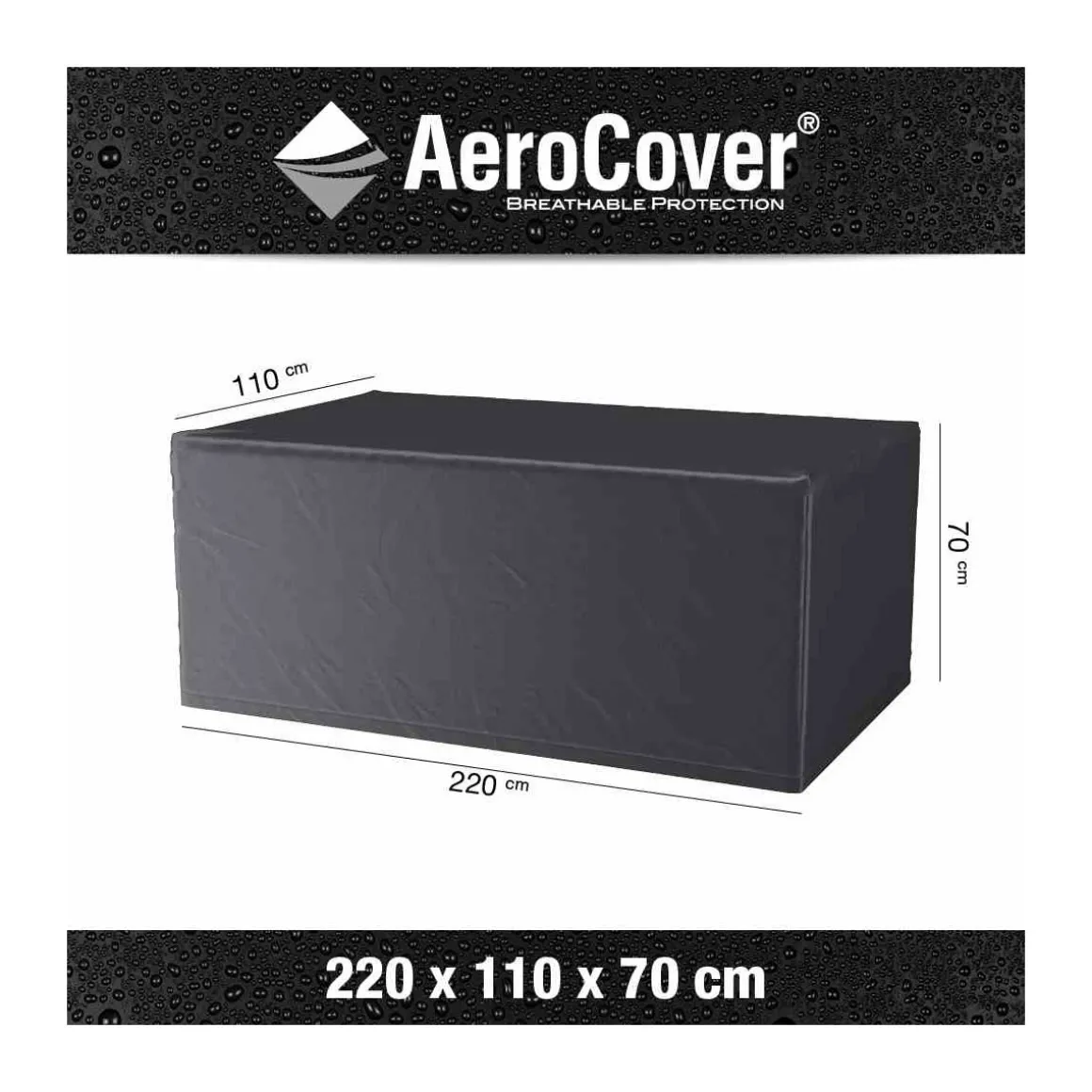 AeroCover Schutzhülle für Sitzgruppen 220 x 110 x 70 cm anthrazit