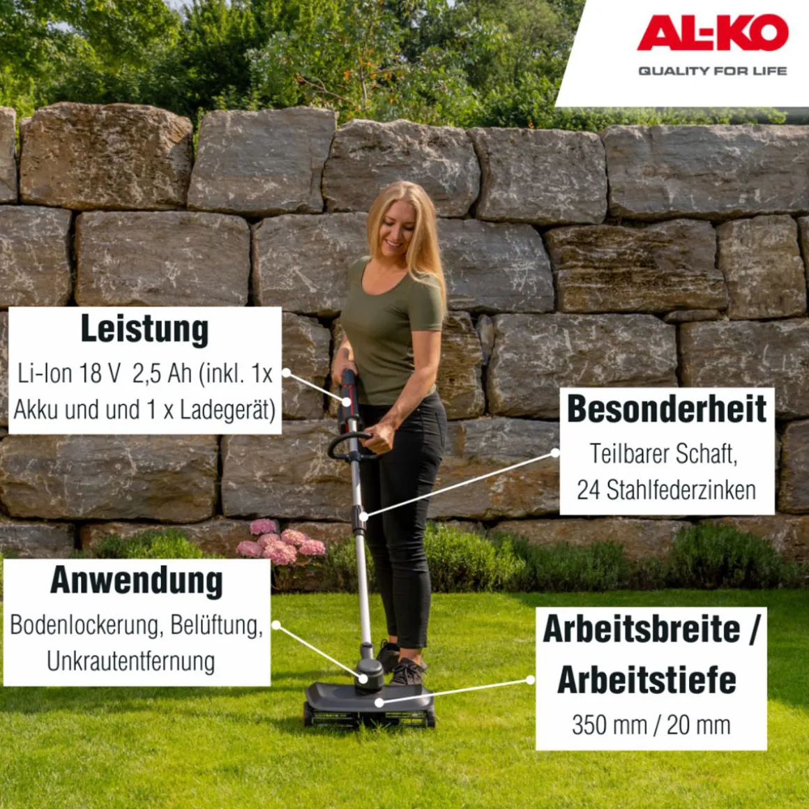 AL-KO Akku-Lüfter AR 1835 inkl Akku