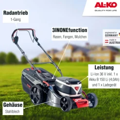 AL-KO Akku-Rasenmäher 46.2 36V Li SP Comfort inkl Akku und Ladegerät