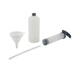 AL-KO Motor-Öl Wartungs-Set 3-teilig mit Absaugpumpe Behälter und Trichter