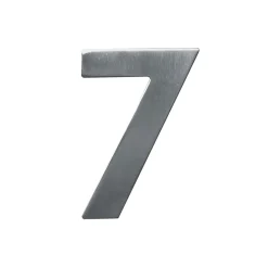 Alpertec Edelstahl-Hausnummer 7 satiniert