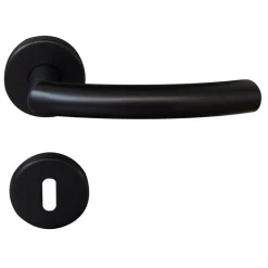 Alpertec Rosettengarnitur Fair II schwarz Durchmesser 52 mm