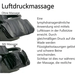 Alpha Techno Massagesessel „W1 Plus“, schwarz