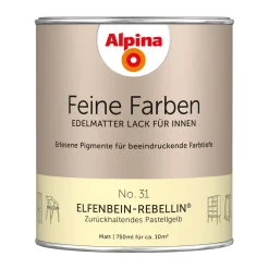 Alpina Buntlack Feine Farben Lack No 31 Elfenbein-Rebellin edelmatt 750ml