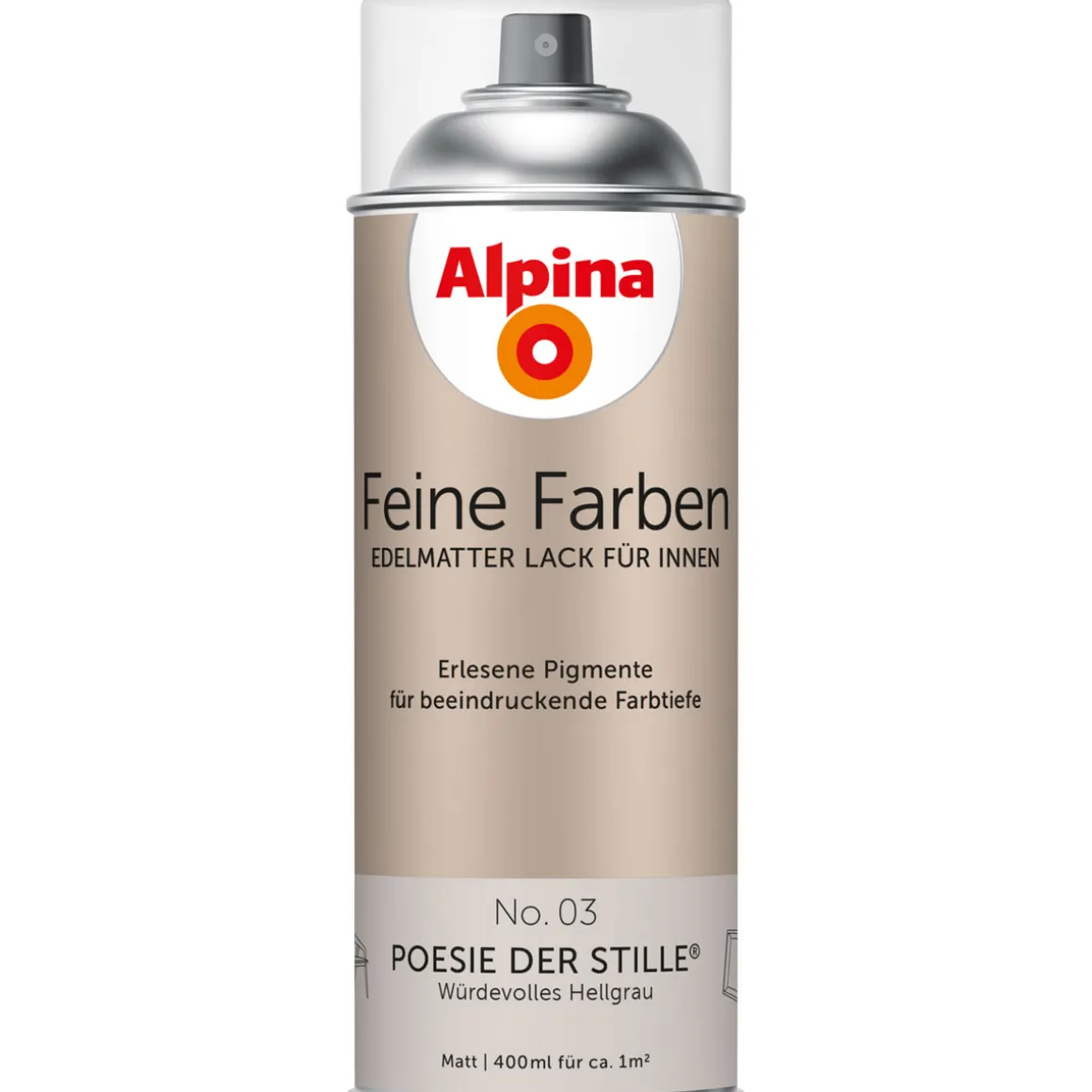 Alpina Buntlack Feine Farben Sprühlack No 03 Poesie der Stille edelmatt 400ml