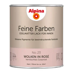 Alpina Buntlack Feine Farben Lack No 23 Wolken in Rosé edelmatt 750ml