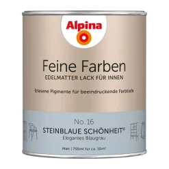 Alpina Buntlack Feine Farben Lack No 16 Steinblaue Schönheit edelmatt 750ml