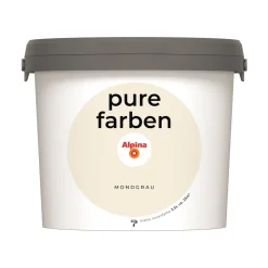 Alpina Innenfarbe pure farben 2,5 L Mondgrau matt