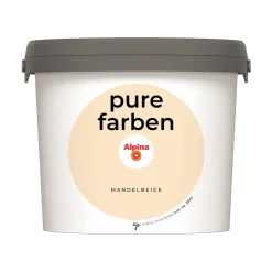 Alpina Innenfarbe pure farben 2,5 L Mandelbeige matt