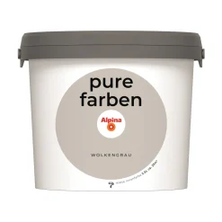 Alpina Innenfarbe pure farben 2,5 L Wolkengrau matt