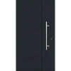 Aluminium Sicherheits-Haustür Foggia Exklusiv 75 mm anthrazit 100 x 210 cm Anschlag rechts inkl Griffset