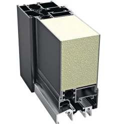 Aluminium Sicherheits-Haustür Mailand Superior 60 mm grau 100 x 210 cm Anschlag links inkl Griffset