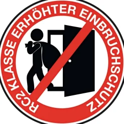 Aluminium Sicherheits-Haustür Ferrara Exklusiv 75 mm weiß 110 x 210 cm Anschlag links inkl Griffset