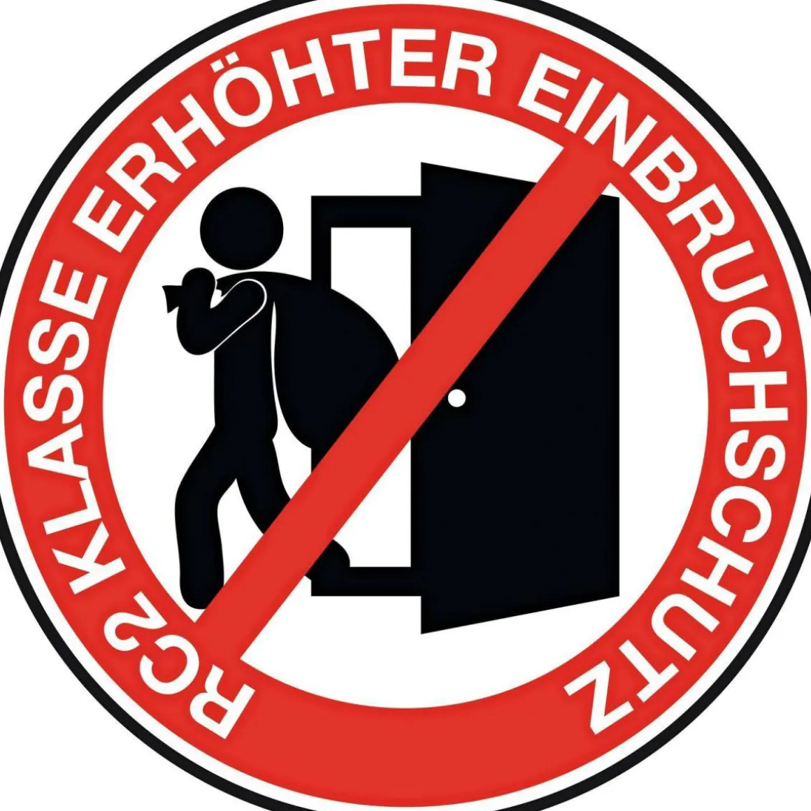 Aluminium Sicherheits-Haustür Messina Superior 60 mm weiß 110 x 210 cm Anschlag rechts inkl Griffset