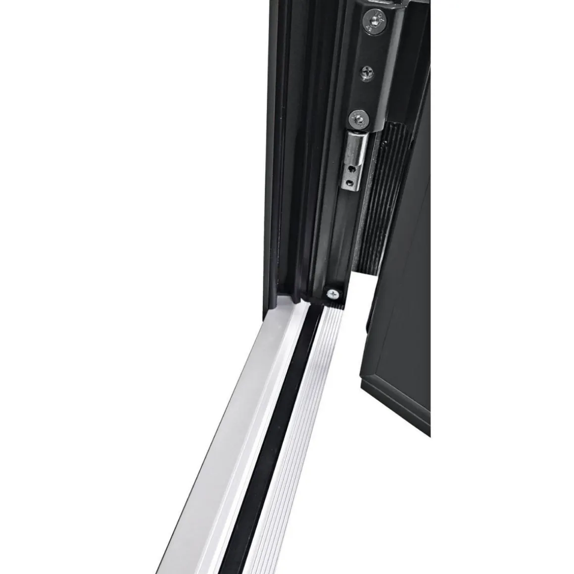 Aluminium Sicherheits-Haustür Messina Superior 60 mm weiß 110 x 210 cm Anschlag rechts inkl Griffset