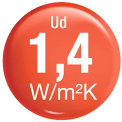 Aluminium Sicherheits-Haustür Ferrara Superior 60 mm weiß 110 x 210 cm Anschlag rechts inkl Griffset