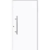 Aluminium Sicherheits-Haustür Latina Superior 60 mm weiß 100 x 210 cm Anschlag links inkl Griffset