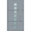 Aluminium Sicherheits-Haustür Tarent Exklusiv 75 mm grau 100 x 210 cm Anschlag links inkl Griffset