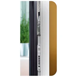 Aluminium-Sicherheitshaustür Turin/Venedig grau