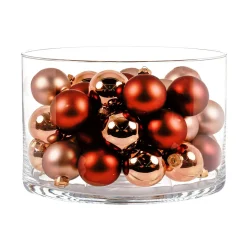 Ambientis Glaskugeln 6 cm altrosa Mix