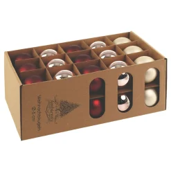 Ambientis Glaskugeln 6 cm altrosa Mix