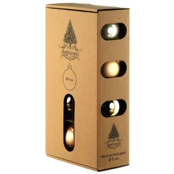 Ambientis Glaskugeln 8 cm gold Mix