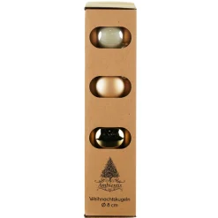 Ambientis Glaskugeln 8 cm gold Mix