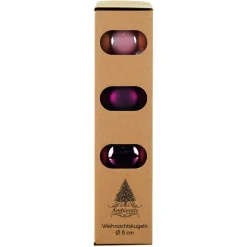 Ambientis Glaskugeln 8 cm lila Mix
