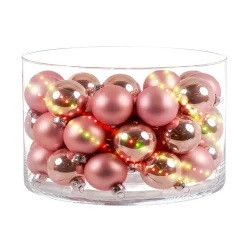 Ambientis Glaskugeln 4,5 cm rosa Mix