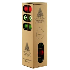 Ambientis Glaskugeln 4,5 cm rot grün Mix