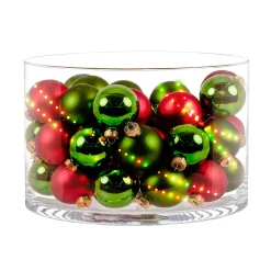 Ambientis Glaskugeln 4,5 cm rot grün Mix