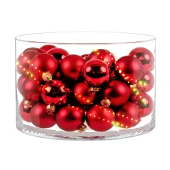 Ambientis Glaskugeln 3 cm rubinrot Mix
