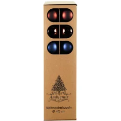 Ambientis Glaskugeln 4,5 cm braun Mix