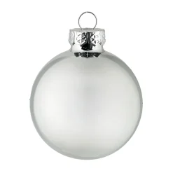Ambientis Glaskugeln 4,5 cm silber weiß Mix