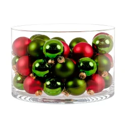 Ambientis Glaskugeln 6 cm rot grün Mix