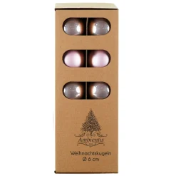 Ambientis Glaskugeln 6 cm rosa Mix