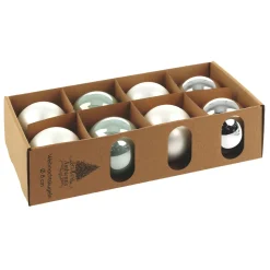 Ambientis Glaskugeln 8 cm salbei Mix