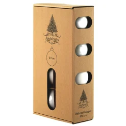 Ambientis Glaskugeln 8 cm weiss Mix