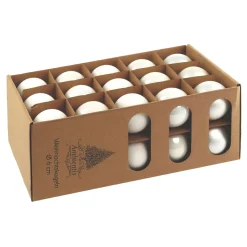 Ambientis Glaskugeln 6 cm weiss Mix