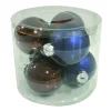 Ambientis Glaskugeln 8 cm braun-blau-Mix Mix 6 Stk.