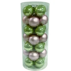 Ambientis Glaskugeln 6 cm Rosa-Mint-Mix 28 Stk.