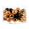 Ambientis Glaskugeln 4,5 cm schwarz gold Mix
