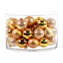 Ambientis Glaskugeln 6 cm gold Mix