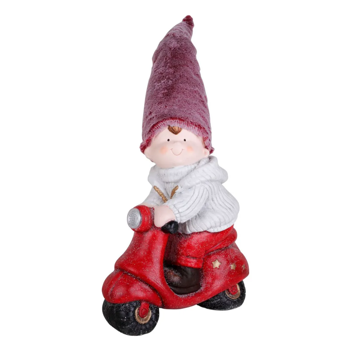 Ambientis Junge auf Roller mit LED 35 x 18 x 70 cm