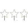 Ambientis LED-Gartenstecker Stern 3er Set