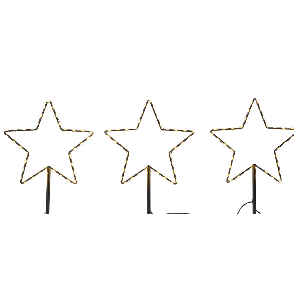 Ambientis LED-Gartenstecker Stern 3er Set