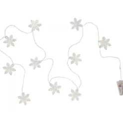 Ambientis LED-Lichterkette Schneeflocke batterie