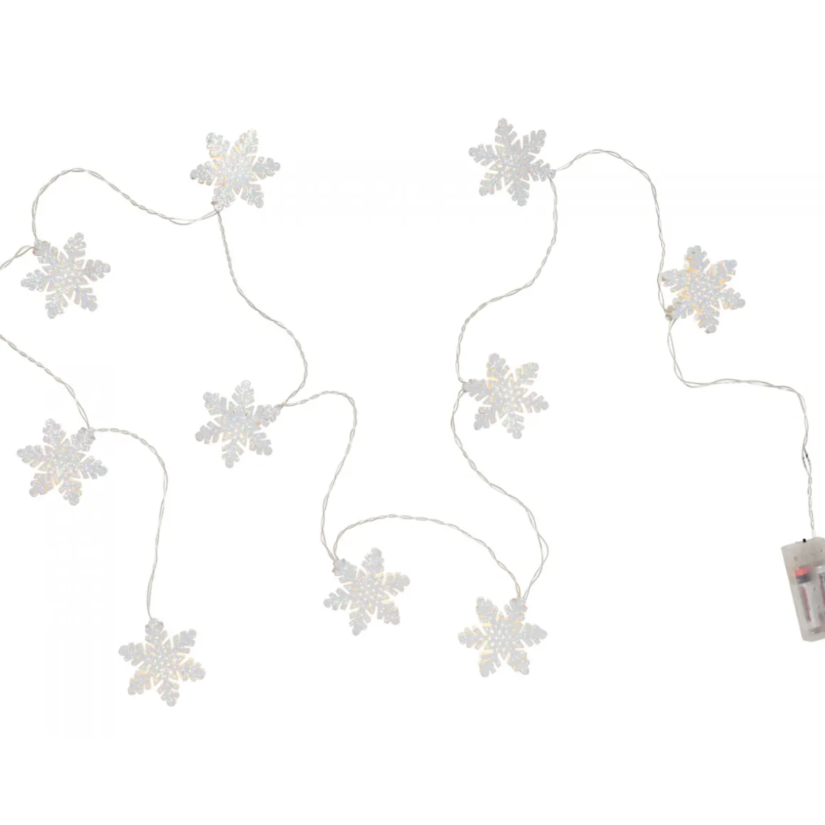 Ambientis LED-Lichterkette Schneeflocke batterie